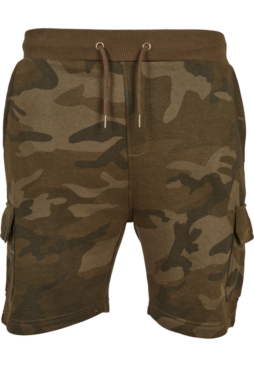 pantalones cortos de hombre URBAN CLASSICS - Carga de camuflaje terry M