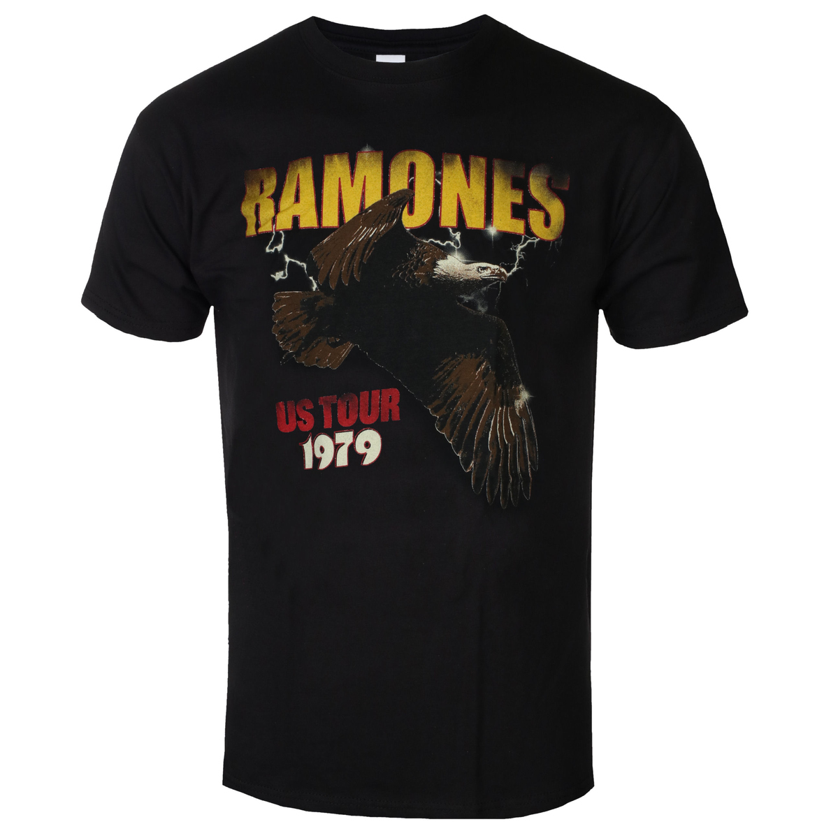 Camiseta de hombre Ramones - Tour 1979 - ROCK OFF - Negra M