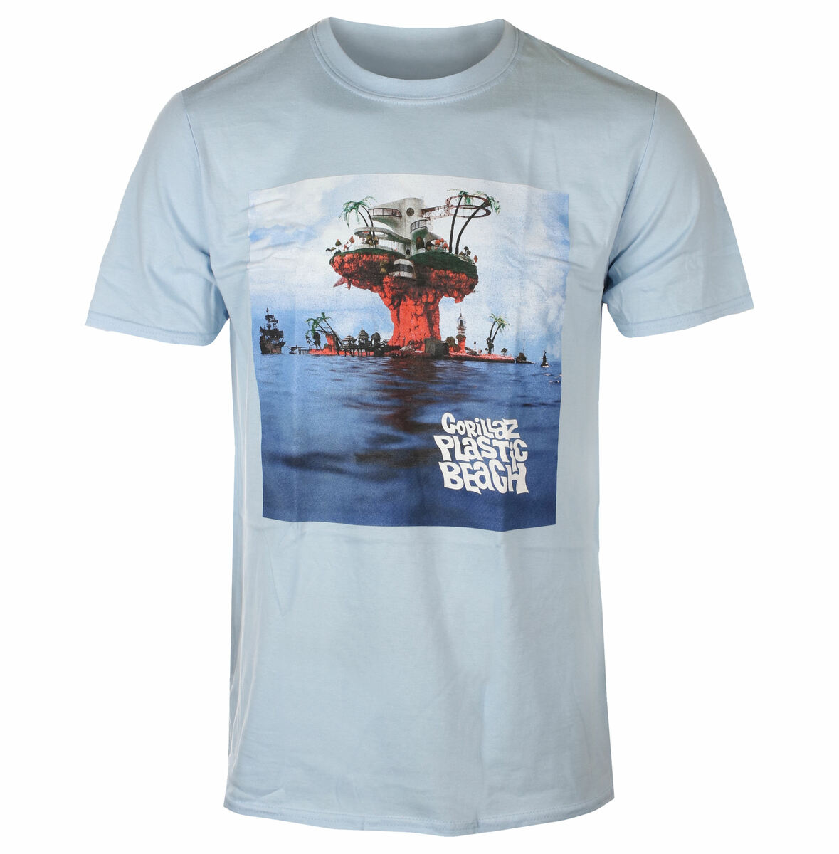 camiseta para hombre Gorillaz - Plastic Beach - ROCK OFF S