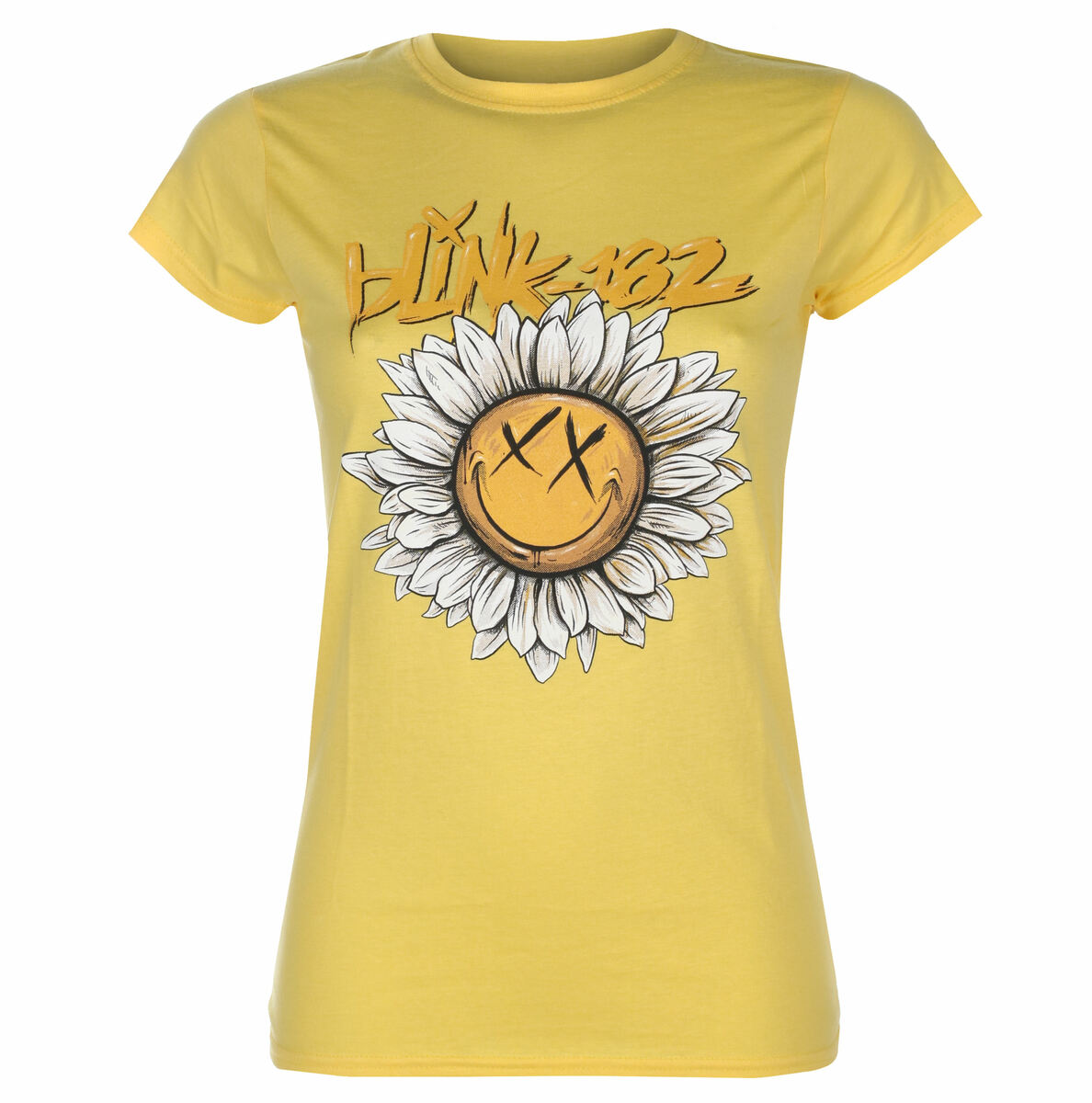 camiseta para mujer Blink 182 - Girasol - AMARILLO - ROCK OFF XL