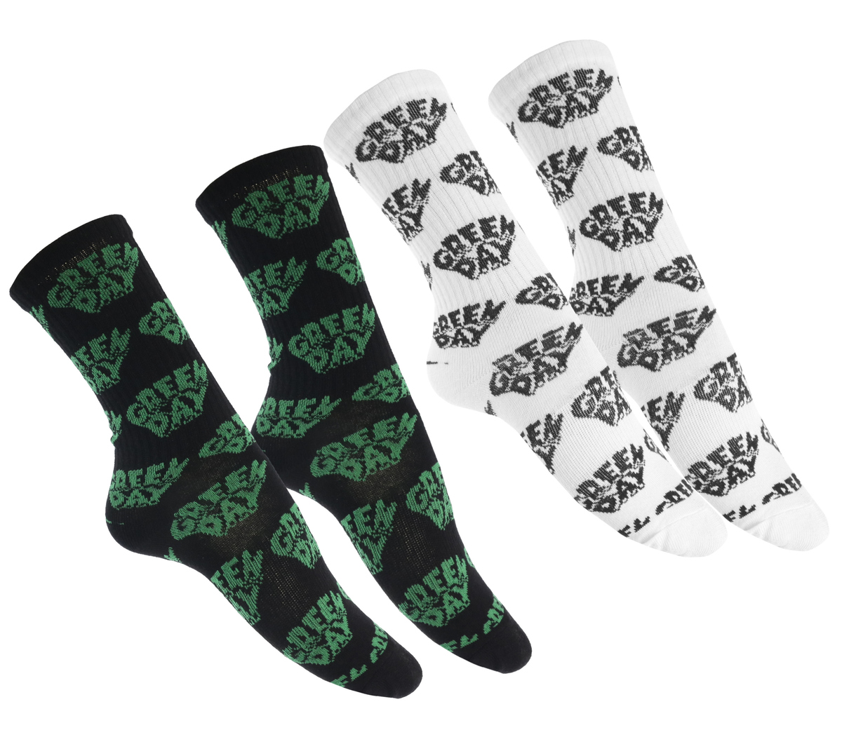 calcetines Green Day - negro/blanco - URBAN CLASSICS 47-50