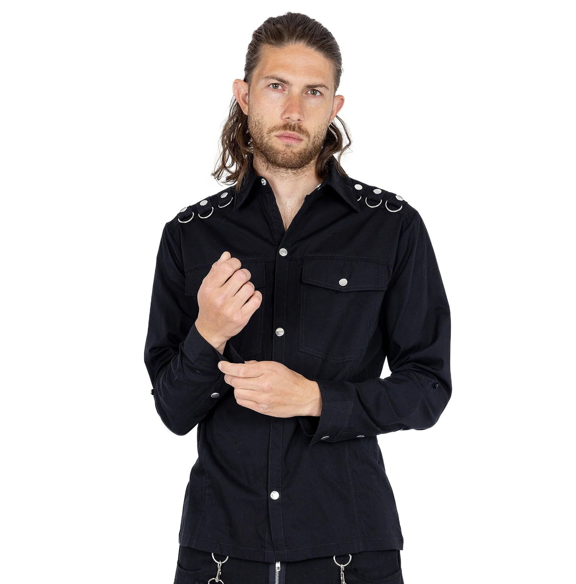 camisa de hombre POIZEN INDUSTRIES - CONAN - NEGRO S