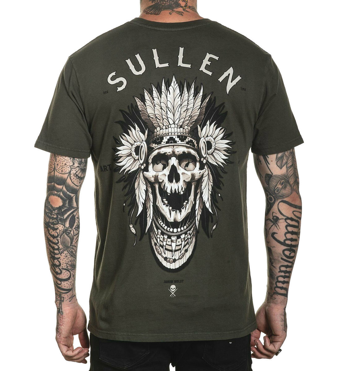 Camiseta para hombre SULLEN - HOLST - COLOR OLIVA S