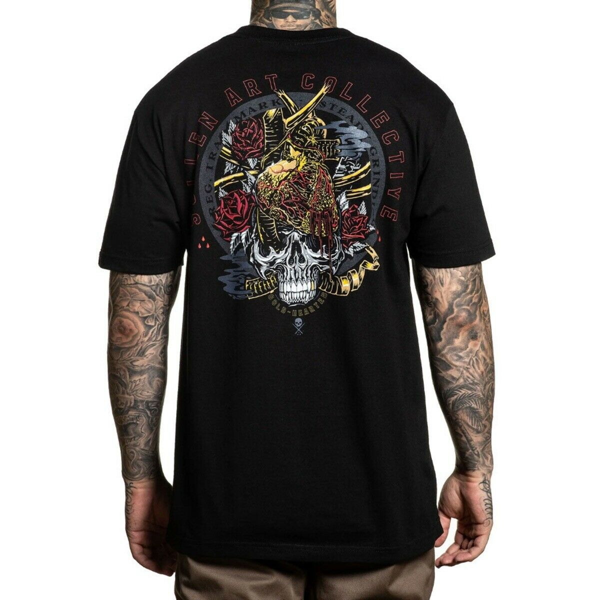 Camiseta para hombre SULLEN - GOLD HEARTED - NEGRO M