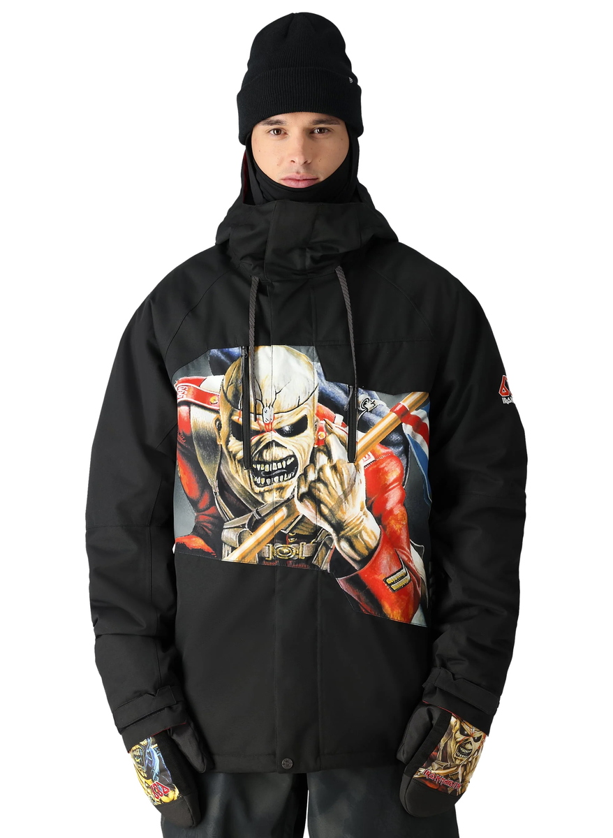 Chaqueta de invierno para hombre (SNB) Iron Maiden - Trooper - Negro - 686 S